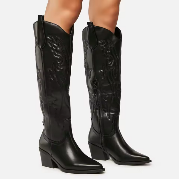 Bota Feminina Texana Cano Alto Vintage