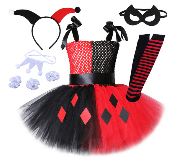 Fantasia Arlequina Infantil - Perfeita Bela