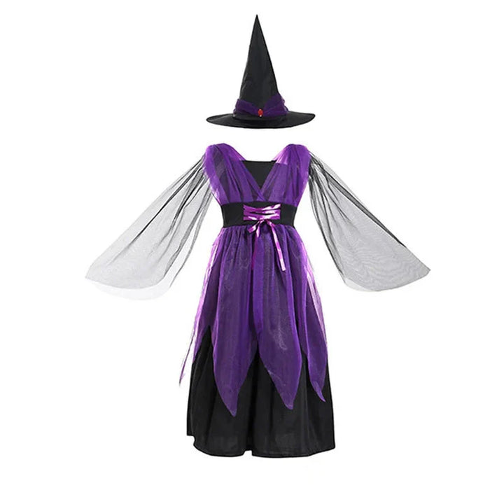 Fantasia Halloween Bruxa Roxa Infantil 2
