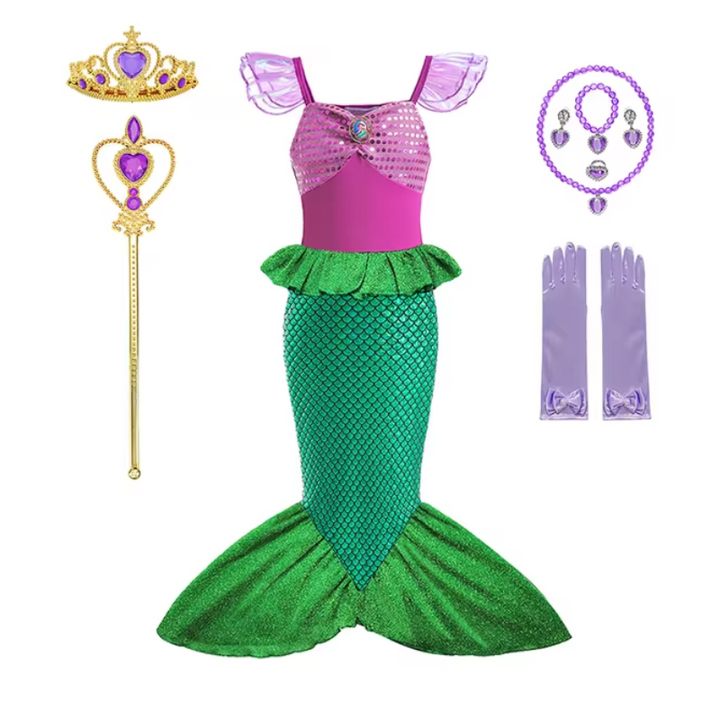 Fantasia Infantil Ariel Premium 2