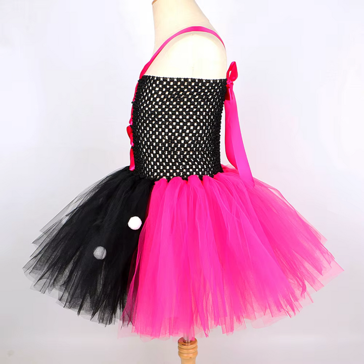 Fantasia Infantil Borboleta Rosa Tutu 4