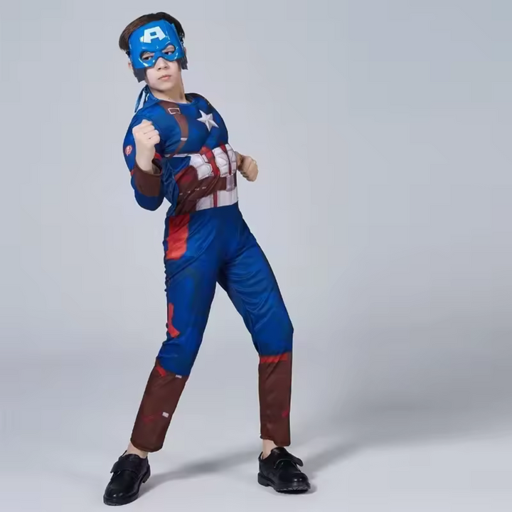 Fantasia Infantil Capitão América Traje 2