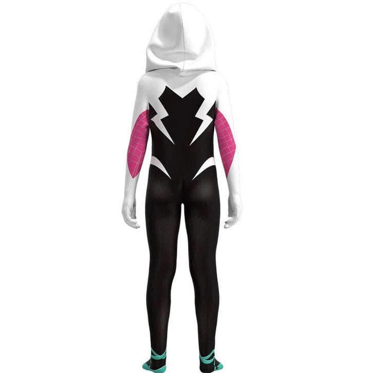 Fantasia Infantil Cosplay Spider Gwen Aranha Fantasma 3