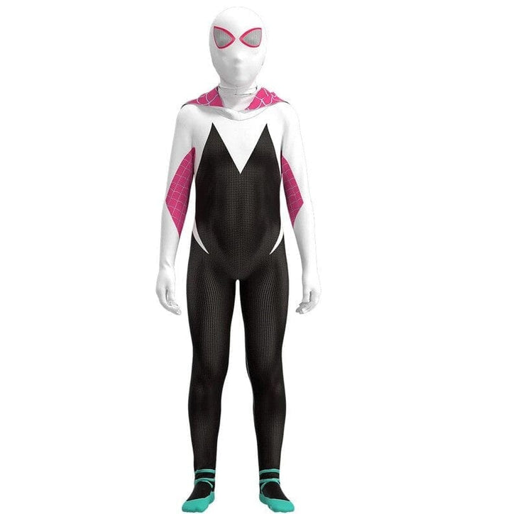 Fantasia Infantil Cosplay Spider Gwen Aranha Fantasma 4