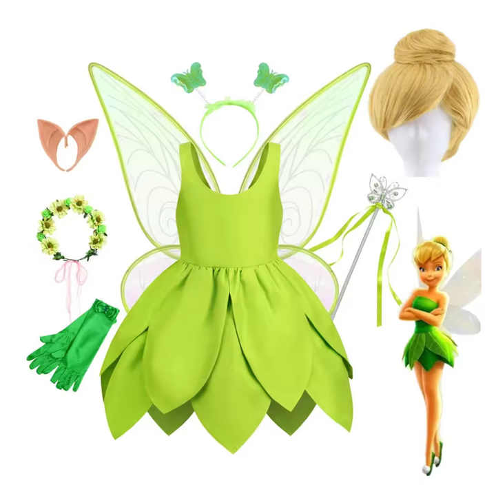 Fantasia Infantil Tinker Bell Cosplay 5