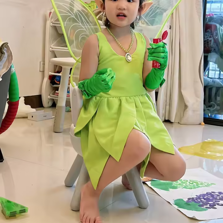 Fantasia Infantil Tinker Bell Cosplay 7
