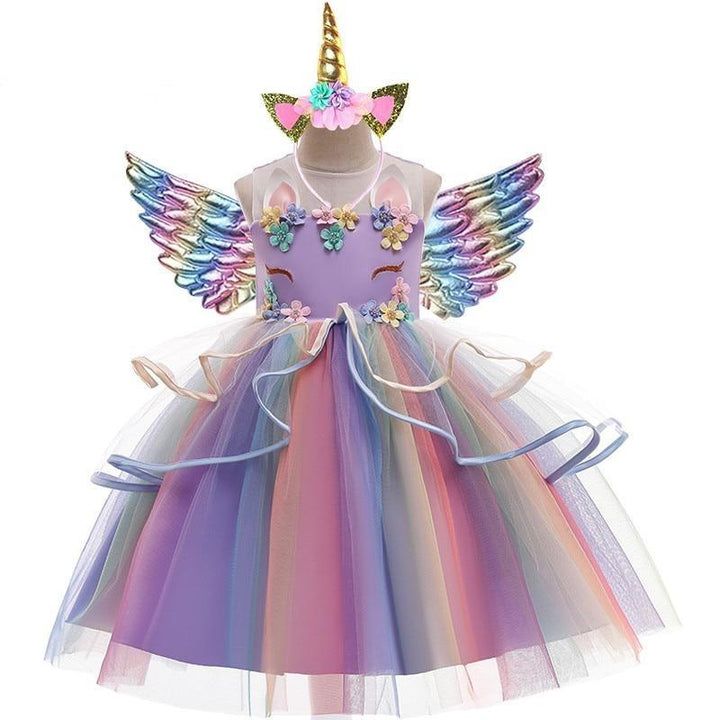Fantasia Infantil Unicórnio com Tiara e Asa 3