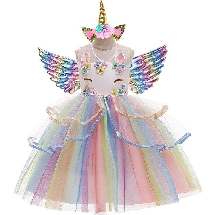 Fantasia Infantil Unicórnio com Tiara e Asa 4