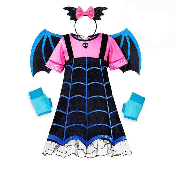 Fantasia Infantil Vampirina Halloween Preto