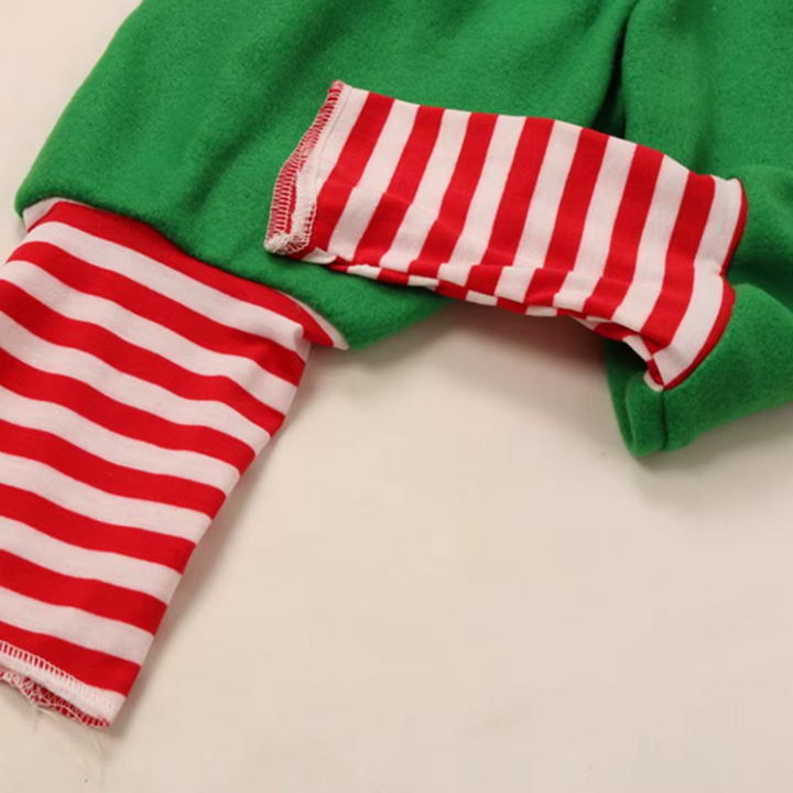 Fantasia Natal Elfo Verde Infantil 5