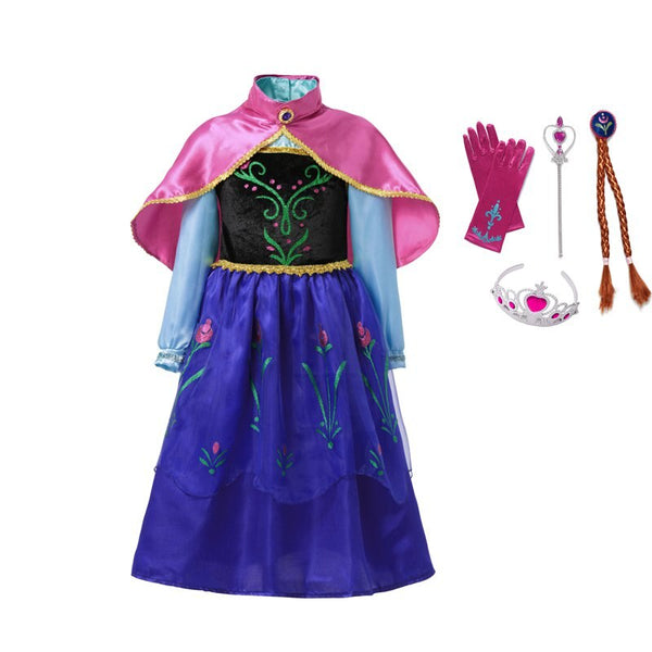 Fantasia Princesa Anna Frozen Inverno