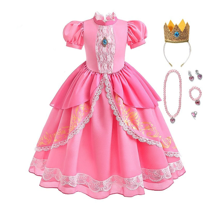 Fantasia Princesa Peach Luxo – Mario Bros 2