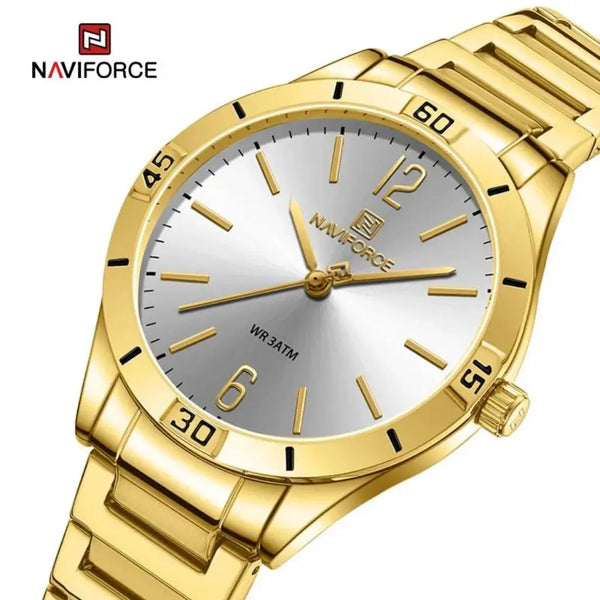 Relógio Feminino Dourado Naviforce-4