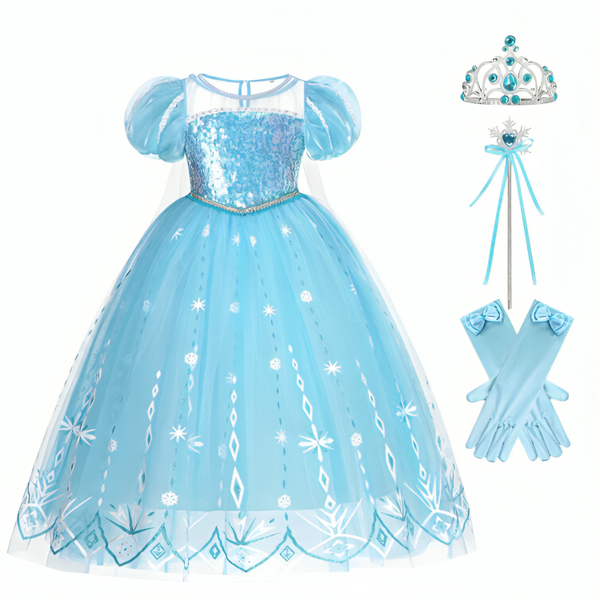 Vestido Infantil Elsa Frozen – Perfeita Bela
