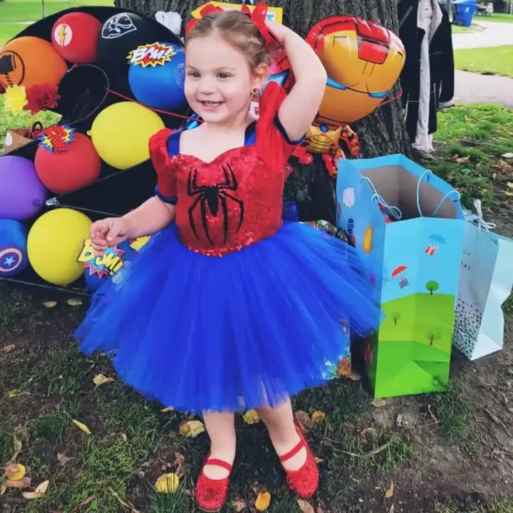 Vestido Infantil Mulher Aranha 4