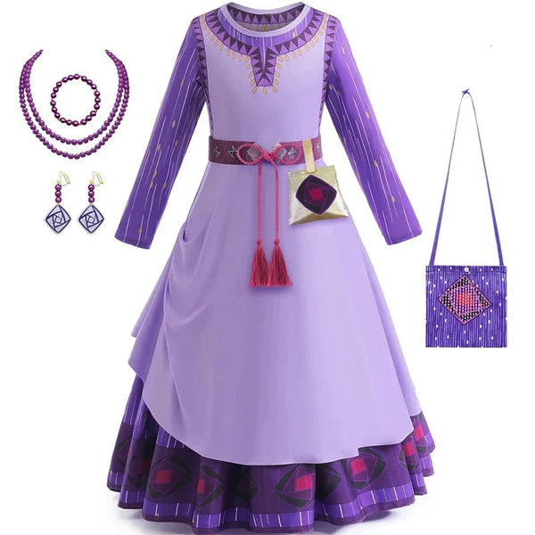 Vestido Infantil de Princesa Cosplay