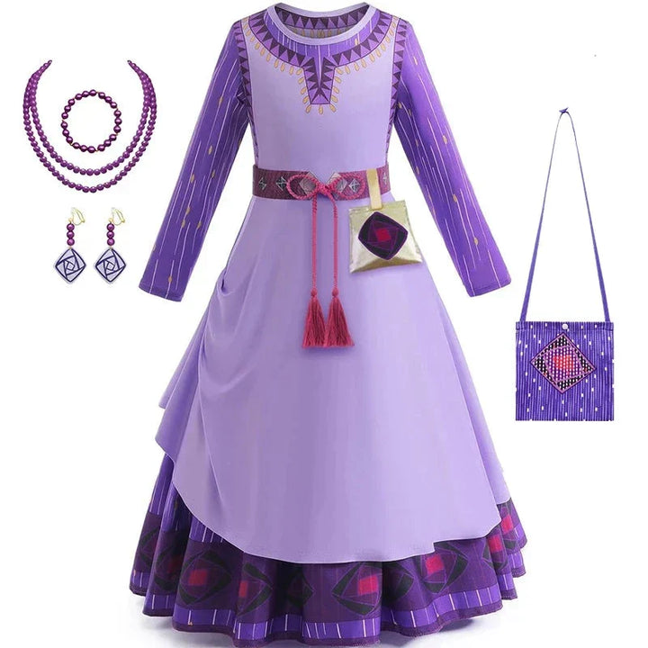 Vestido Infantil de Princesa Cosplay
