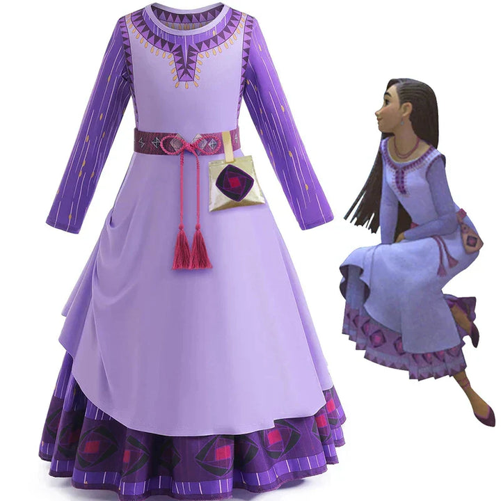 Vestido Infantil de Princesa Cosplay 2